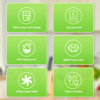 700ML Portable Smoothie Blender