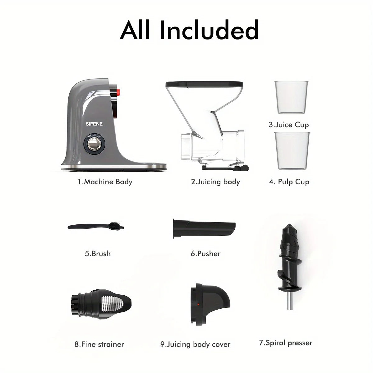 SiFENE Slow Masticating Juicer