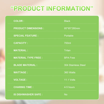 700ML Portable Smoothie Blender