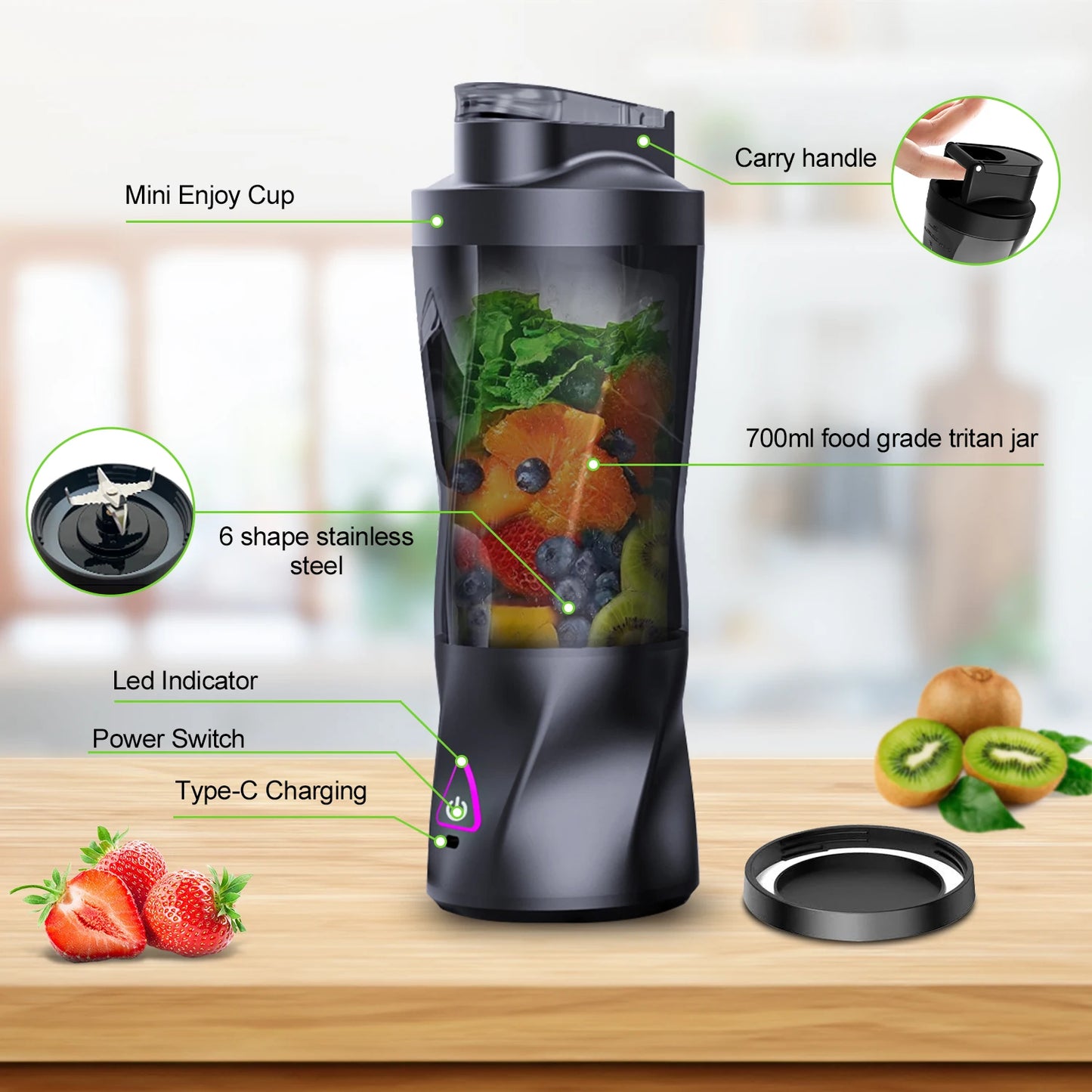 700ML Portable Smoothie Blender
