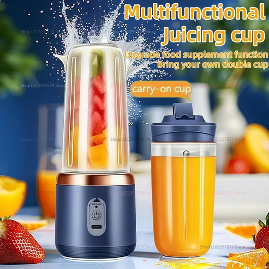 Double Cup Mini Juicer Blender